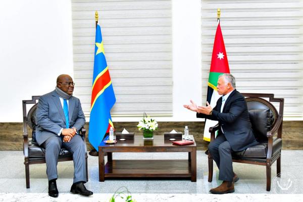 Félix Tshisekedi et Abdullah II 