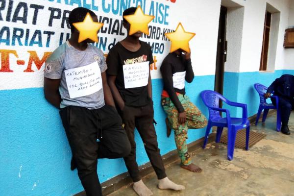 3 présumés criminels arrêtés à Butembo 