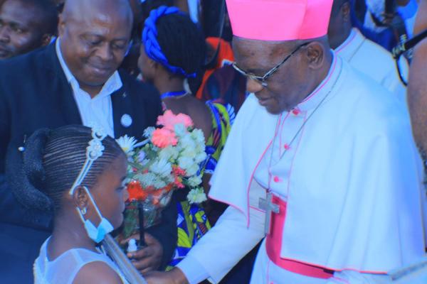 Monseigneur Richard Kazadi, nouvel évêque du diocèse de Kolwezi. 