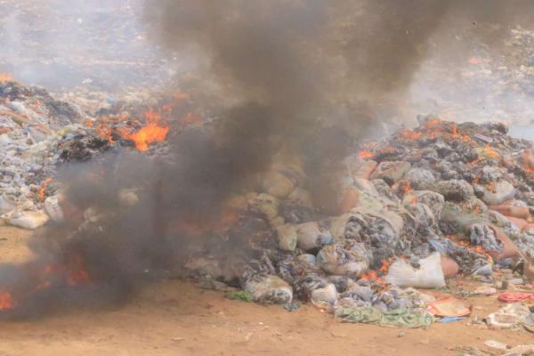 Des sacs de whisky incinérés à Kolwezi 