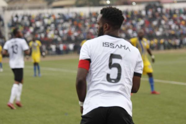 Issama Mpeko lors de la rencontre entre le TP Mazembe et le FC Blessing. 
