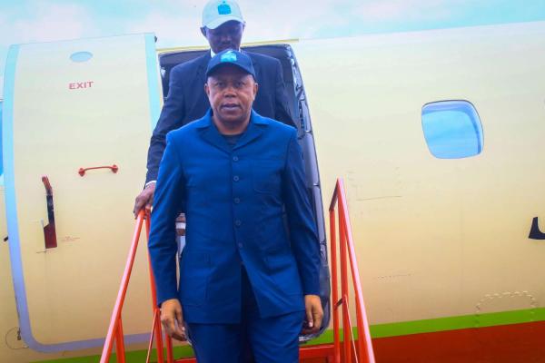 Le président de la CENI, Denis Kadima, en mission officielle à Kolwezi (Lualaba).  