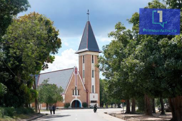 Une vue du centre-ville de Manono. Photo PRIMEURACTU.CD
