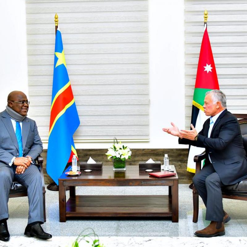 Félix Tshisekedi et Abdullah II 