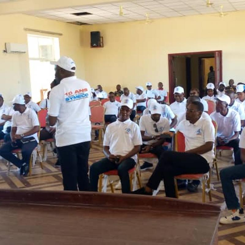 Les médecins membres du SYMECO, à Kananga. 