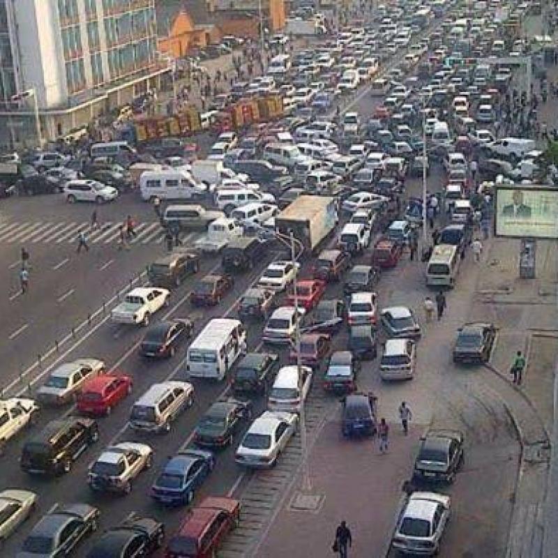 Le Boulevard du 30 juin, à Kinshasa. 