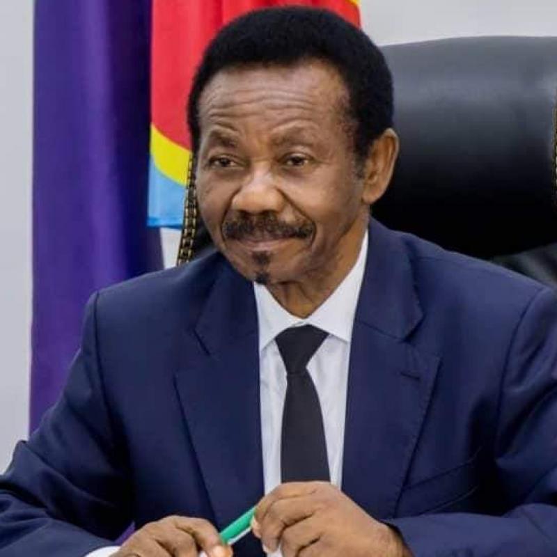 Christophe Mboso, président de l'Assemblée nationale. 