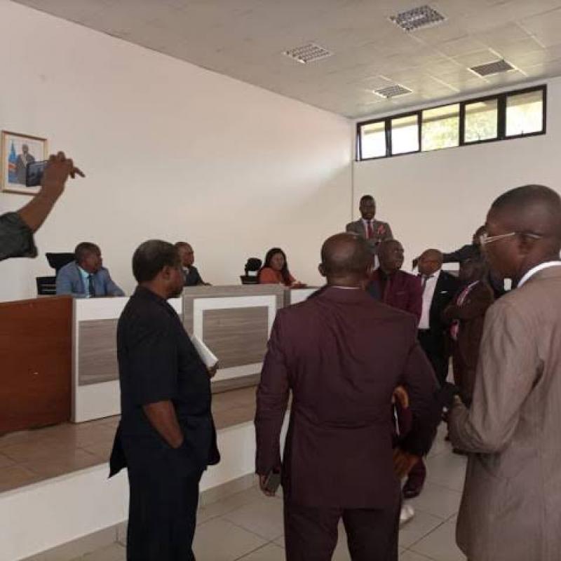 Les députés provinciaux du Tanganyika lors d'une plénière. 