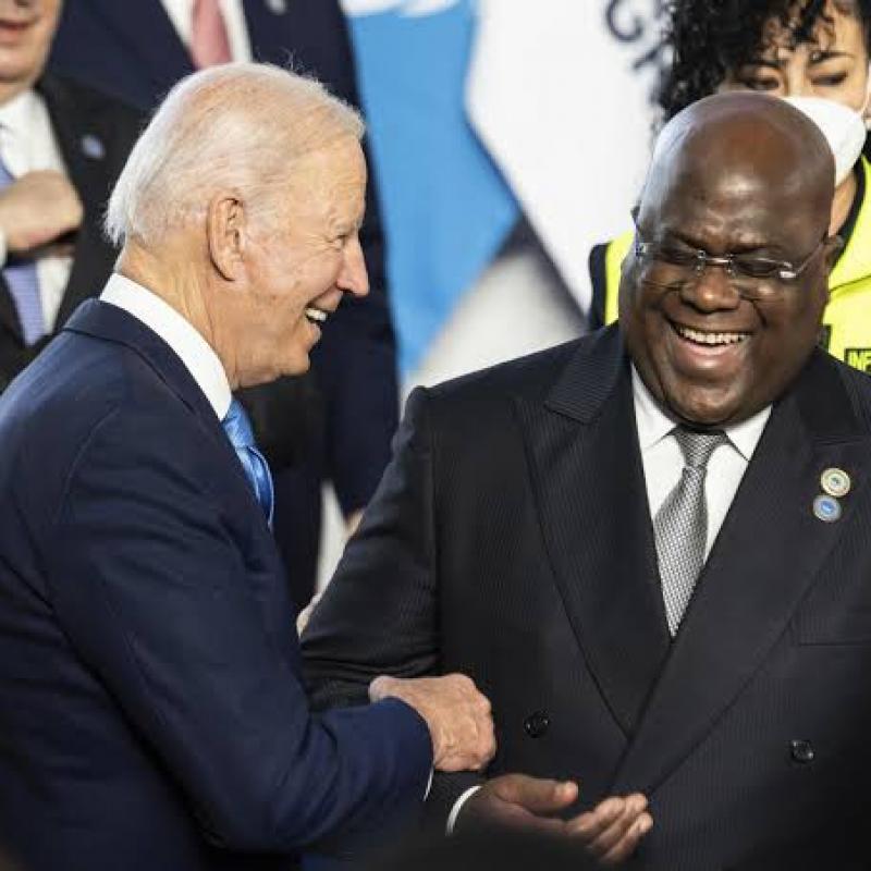 Félix Tshisekedi et Joe Biden 