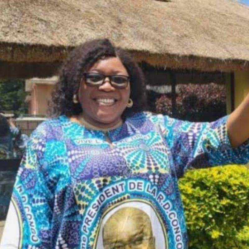 Julie Ngungwa, gouverneure de la province du Tanganyika. 