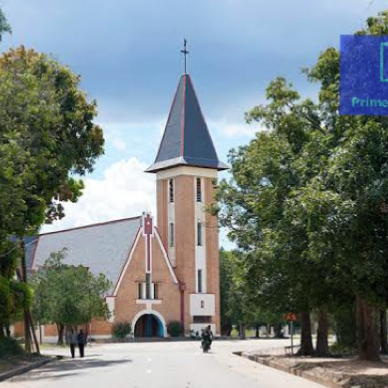 Une vue du centre-ville de Manono. Photo PRIMEURACTU.CD