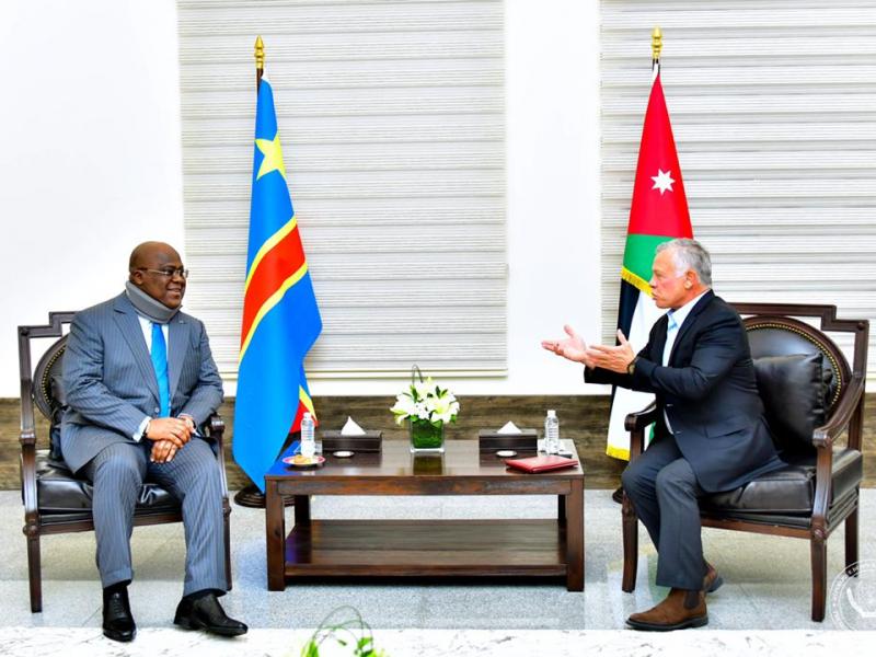 Félix Tshisekedi et Abdullah II 