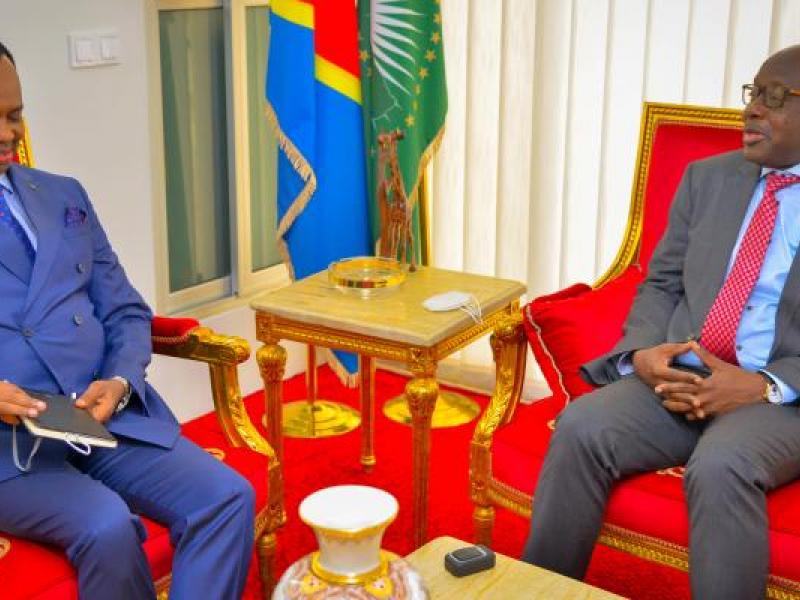 Christophe Lutundula et Vincent Karega.