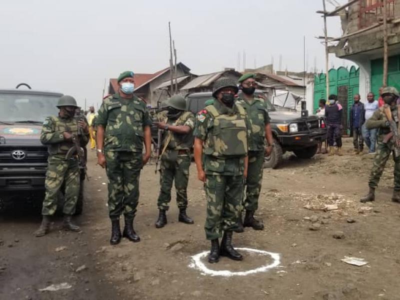 Des militaires congolais 
