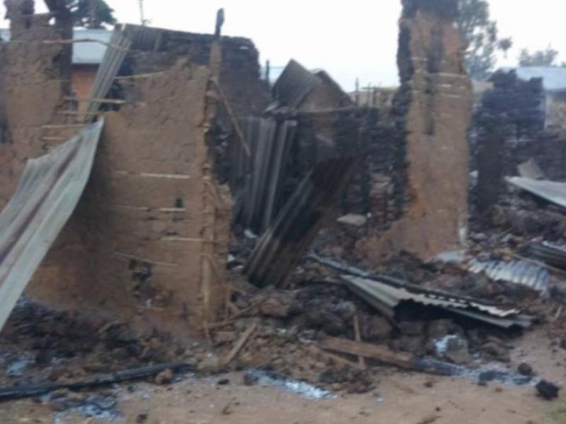 Bureau administratif de la localité de Kisunga.