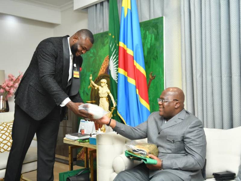 Martin Bakole et Félix Tshisekedi 