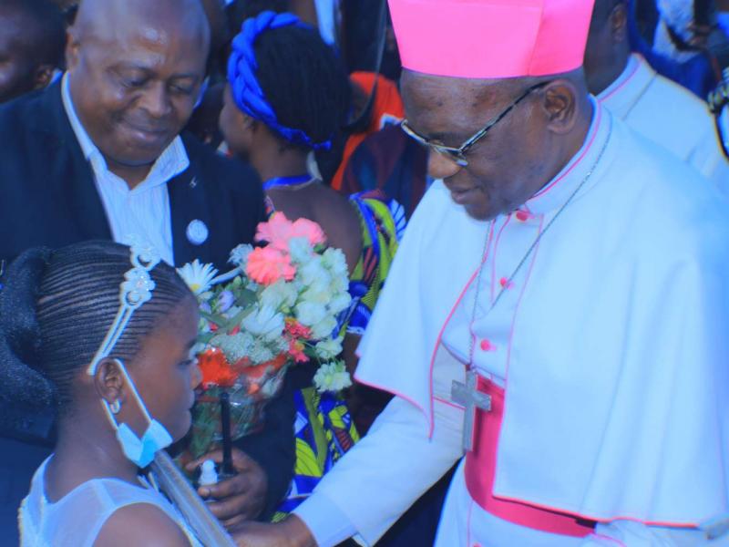 Monseigneur Richard Kazadi, nouvel évêque du diocèse de Kolwezi. 