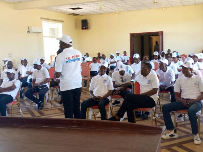 Les médecins membres du SYMECO, à Kananga. 