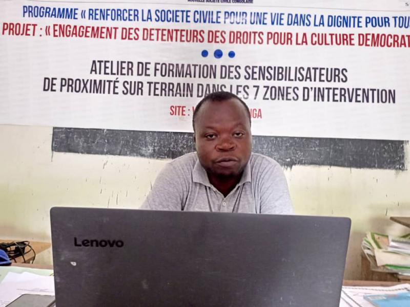Albert Ngalamalume, coordonnateur de la NSCC. 