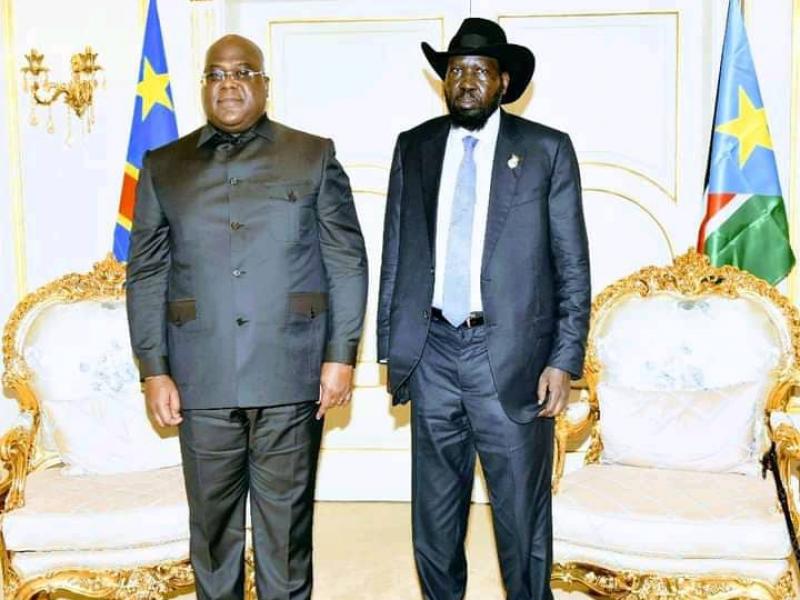 Félix Tshisekedi et Salva Kir. 