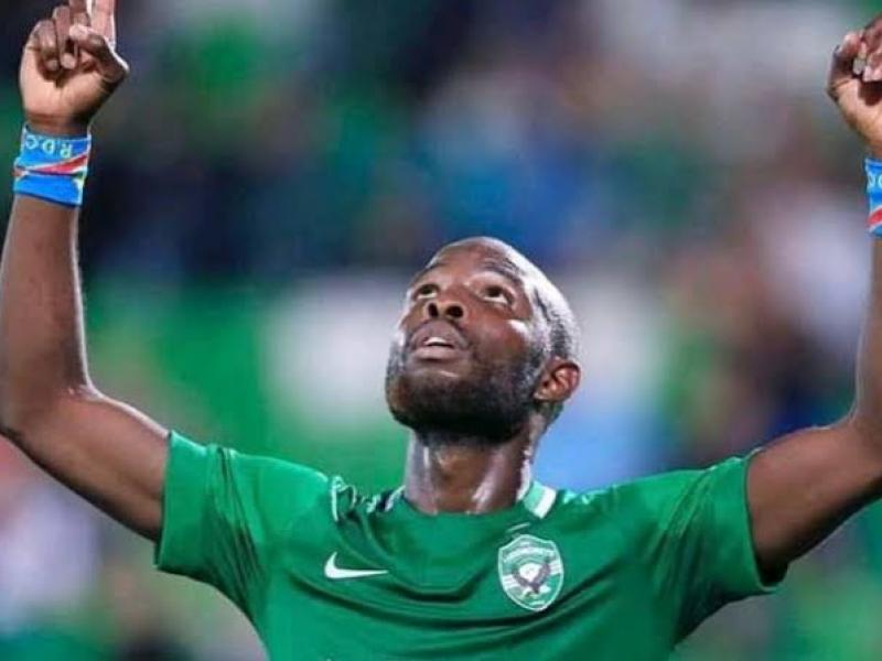Jody Lukoki, célébrant un but avec son son club de Ludogorets. 