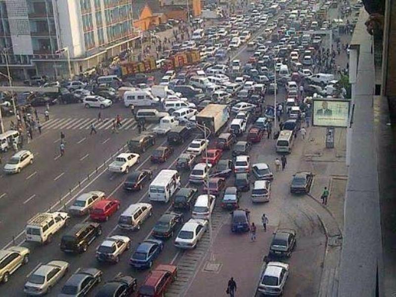 Le Boulevard du 30 juin, à Kinshasa. 