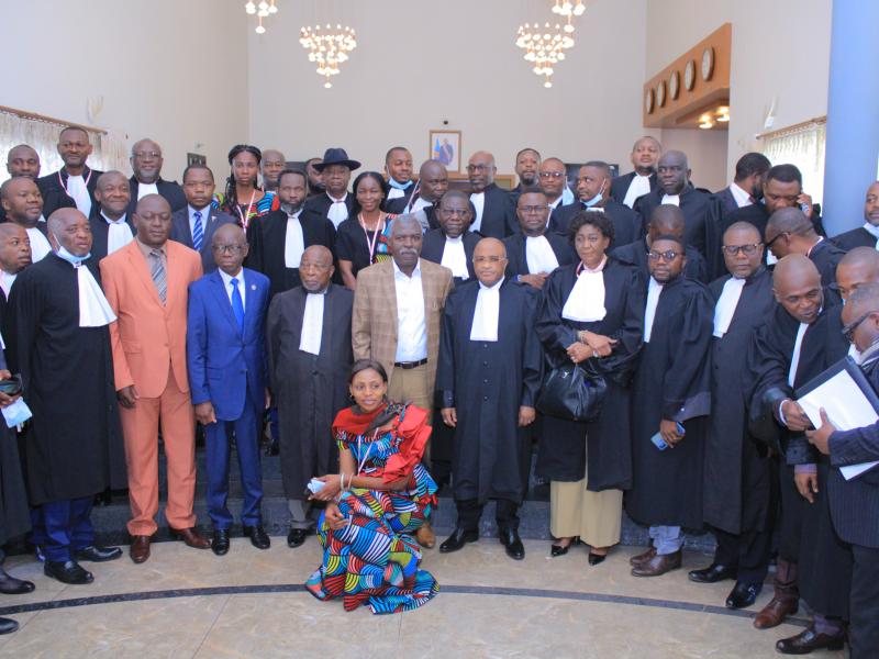 Les bâtonniers de la RDC à Kolwezi. 