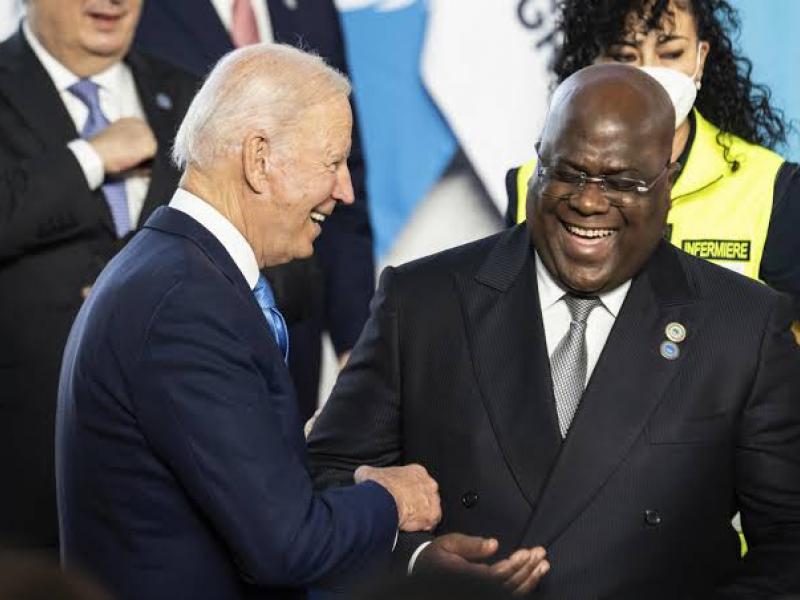 Félix Tshisekedi et Joe Biden 