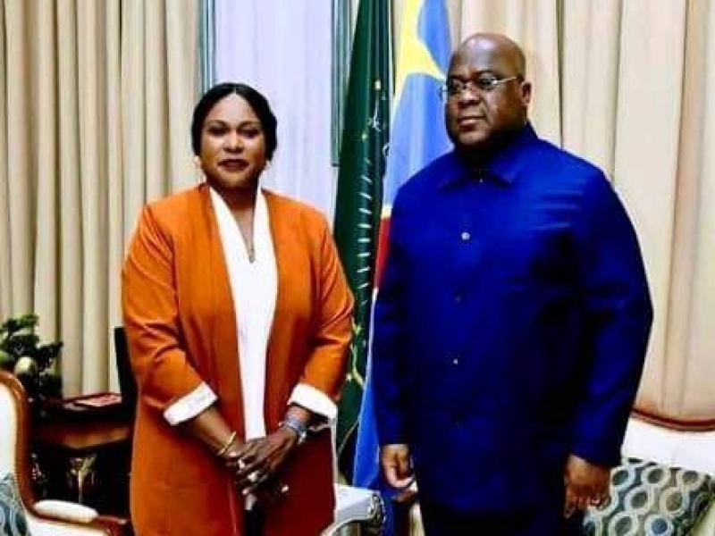 Fifi Masuka et Félix Tshisekedi 