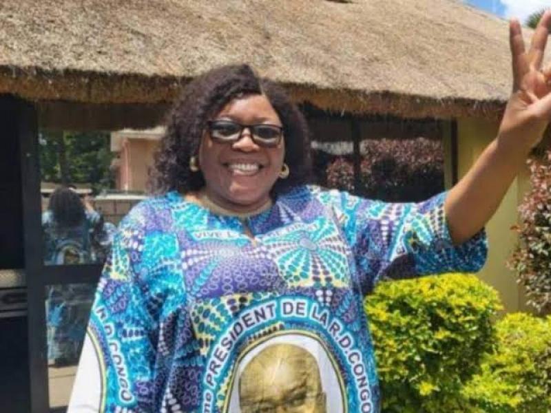 Julie Ngungwa, gouverneure de la province du Tanganyika. 