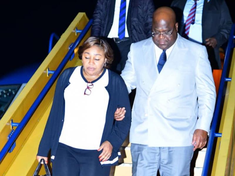 Le couple présidentiel de la RDC. 
