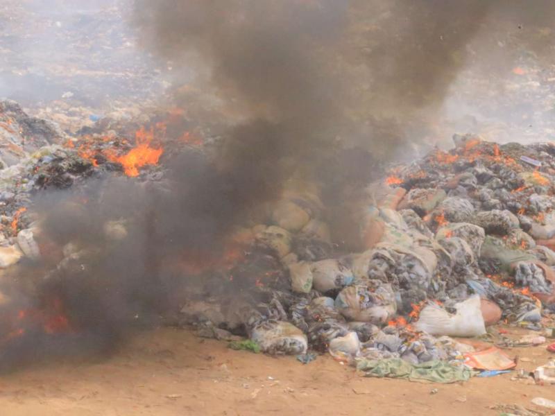 Des sacs de whisky incinérés à Kolwezi 
