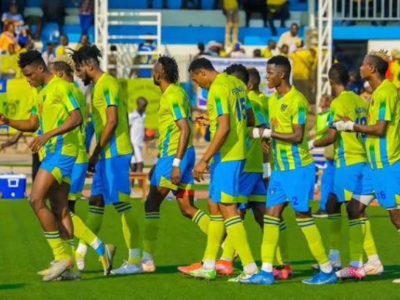 Les joueurs du FC Lupopo lors d'un match amical à Lubumbashi. 