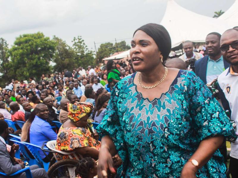 Fifi Masuka Saïni, gouverneure du Lualaba. 