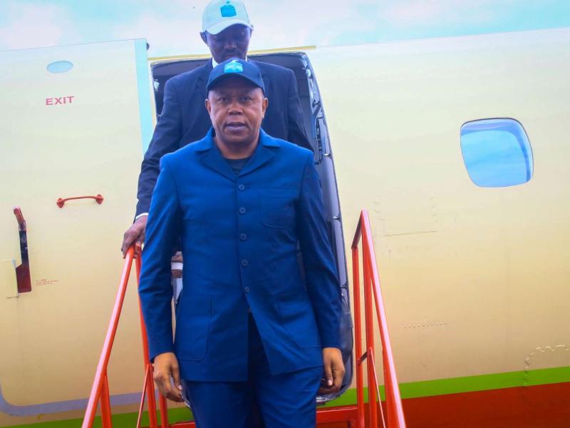 Le président de la CENI, Denis Kadima, en mission officielle à Kolwezi (Lualaba).  