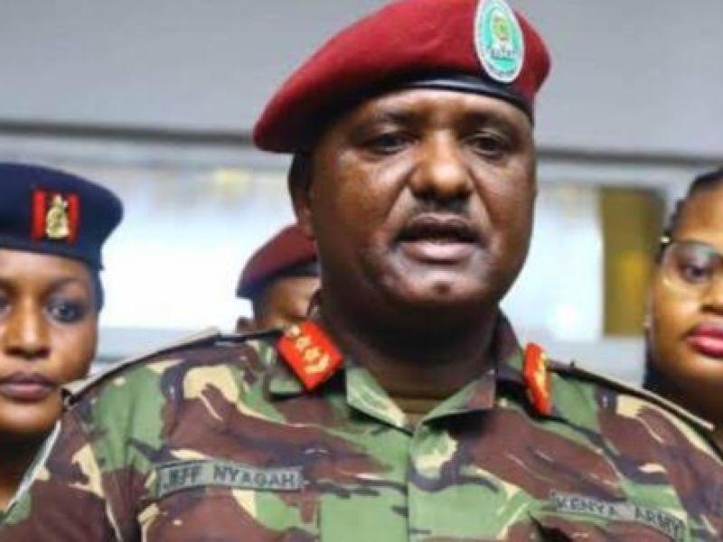 Le général Jeff Nyang. 