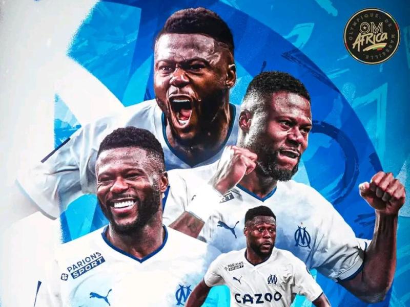 Chancel Mbemba, joueur de l'Olympique de Marseille. Ph. tiers. 