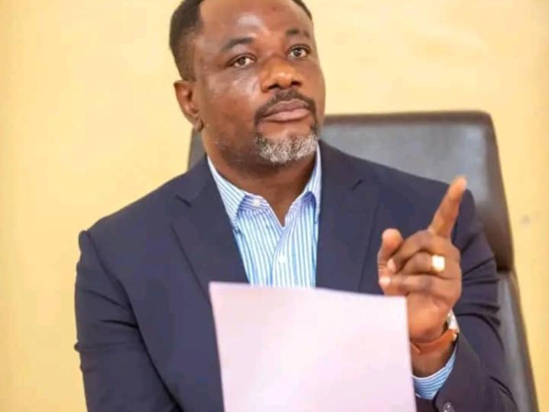 Tony Mwaba, ministre de l'Enseignement Supérieur, Primaire,Secondaire et Technique. Ph. tiers. 