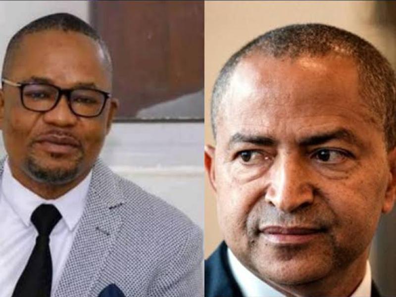 À gauche, Peter Kazadi, VPM de l'intérieur et à droite, Moïse Katumbi, opposant Congolais. Ph. tiers 
