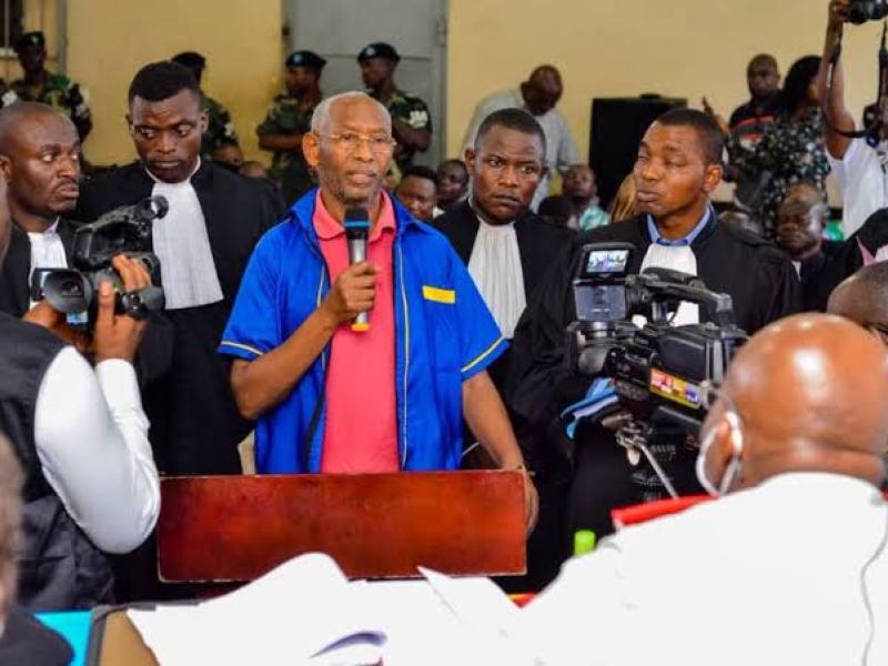 Le prévenu Édouard Mwangachouchou. Ph tuer. 