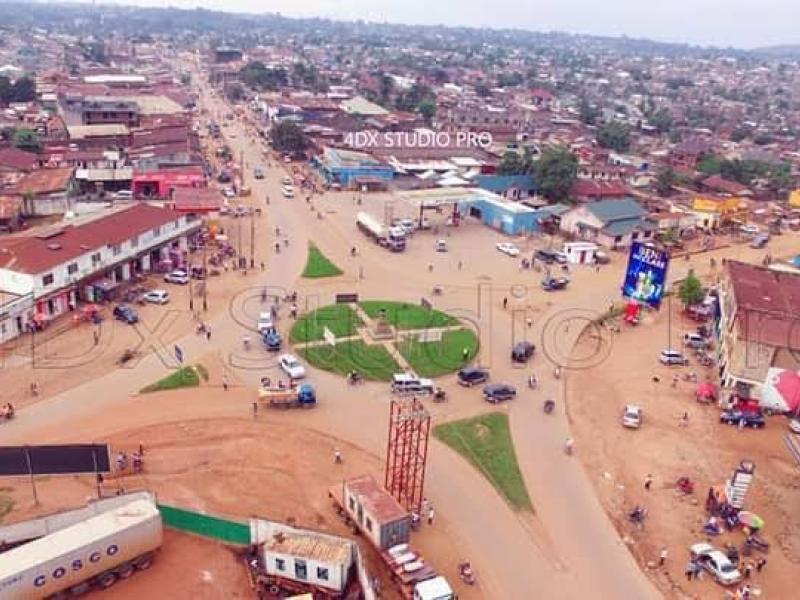 Une vue aérienne de la ville de Beni. 