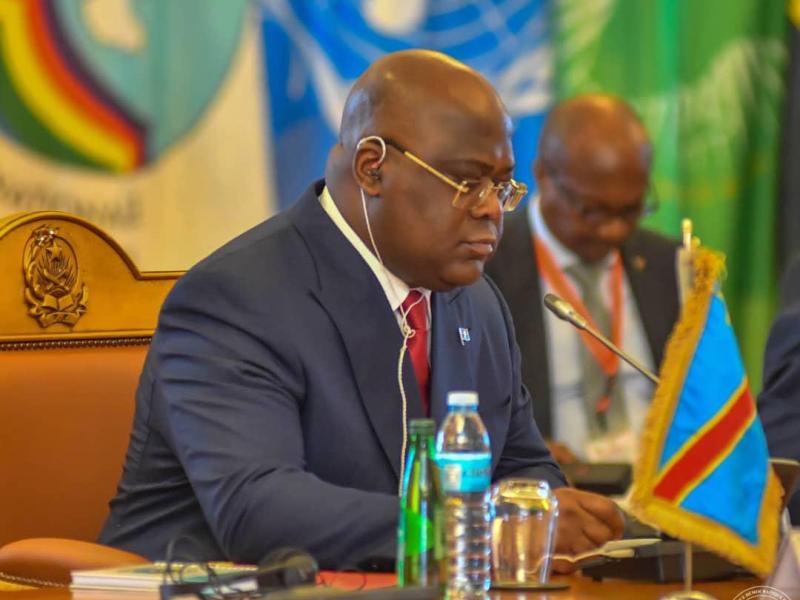 Le Président Félix Tshisekedi participé au sommet extraordinaire de la CIRGL. Ph. tiers. 