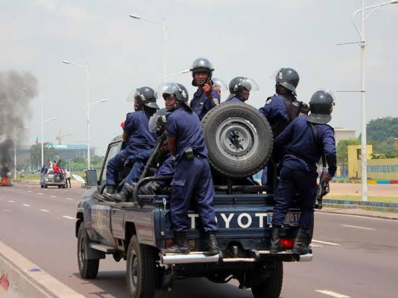 Les éléments de la Police nationale Congolaise. Ph. tiers. 
